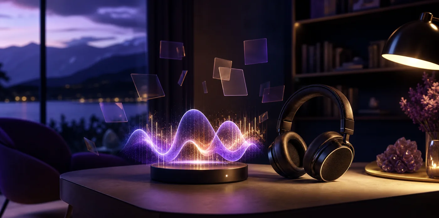 Premium memory audio guide workspace